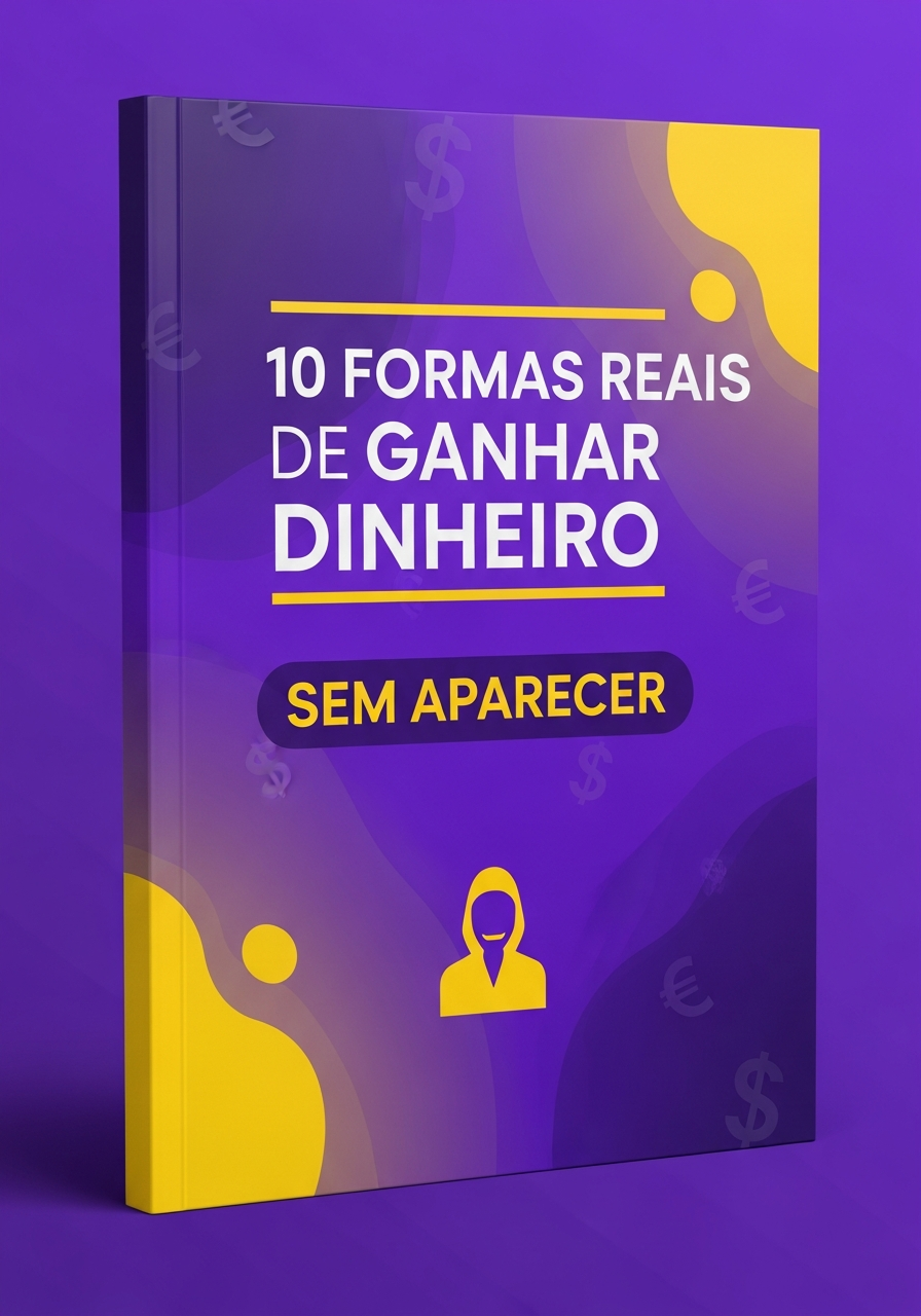 Capa do ebook: 10 Formas Reais de Ganhar Dinheiro Sem Aparecer